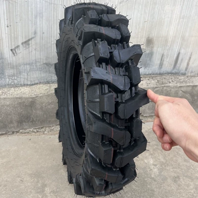 Tractor with Reinforced Tire snow chain - 450-12-enhanced-encryption-herringbone-free-inner-tube