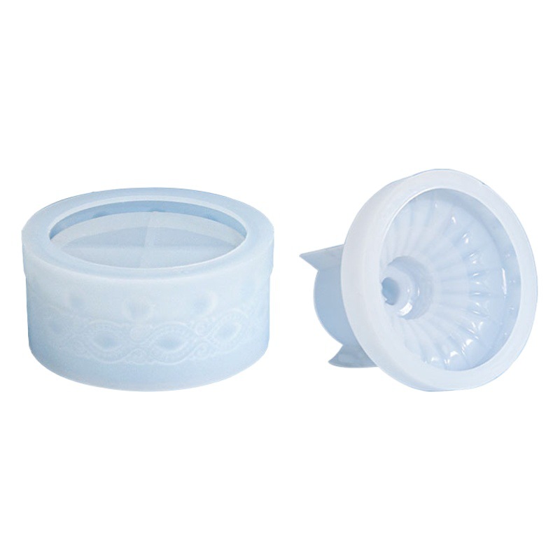 Elian bricolaje epoxi molde gema patrón caja de almacenamiento de silicona molde espejo resina transfronteriza exclusiva