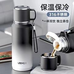 保温杯大容量水杯子男女2025新款大号保温水壶高端泡茶杯茶水分离