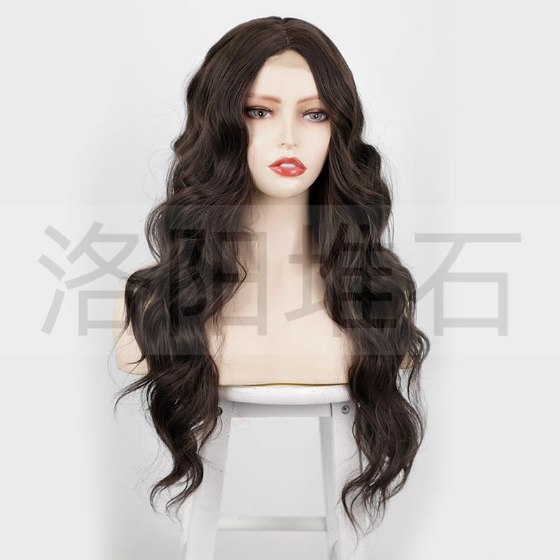Wig European And American Ladies Wig Small Lace Front Lace Medium Long Curly Hair Synthetic Wigs Lace Wigs Wig display picture 3