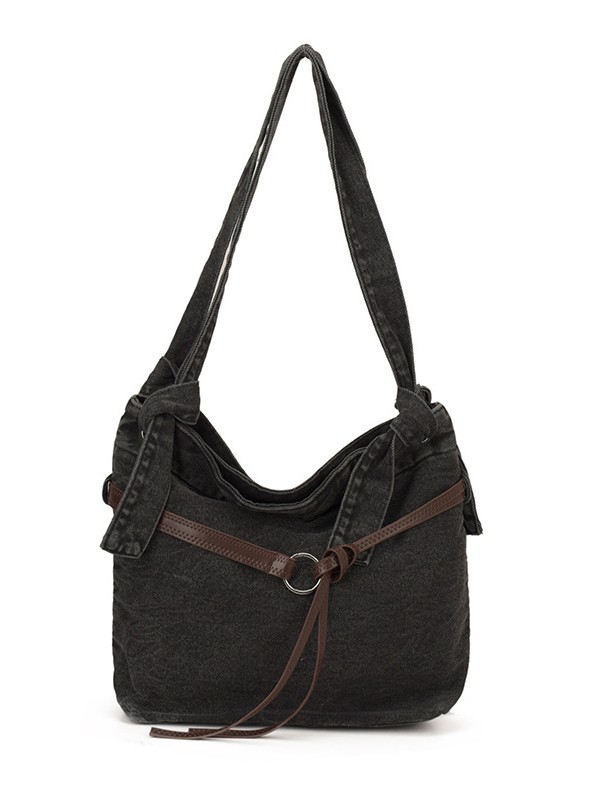 Bolso de denim para mujeres 2026 nuevo cross-border retro bolso de tote de textura casual de alta calidad versátil mochila de hombro