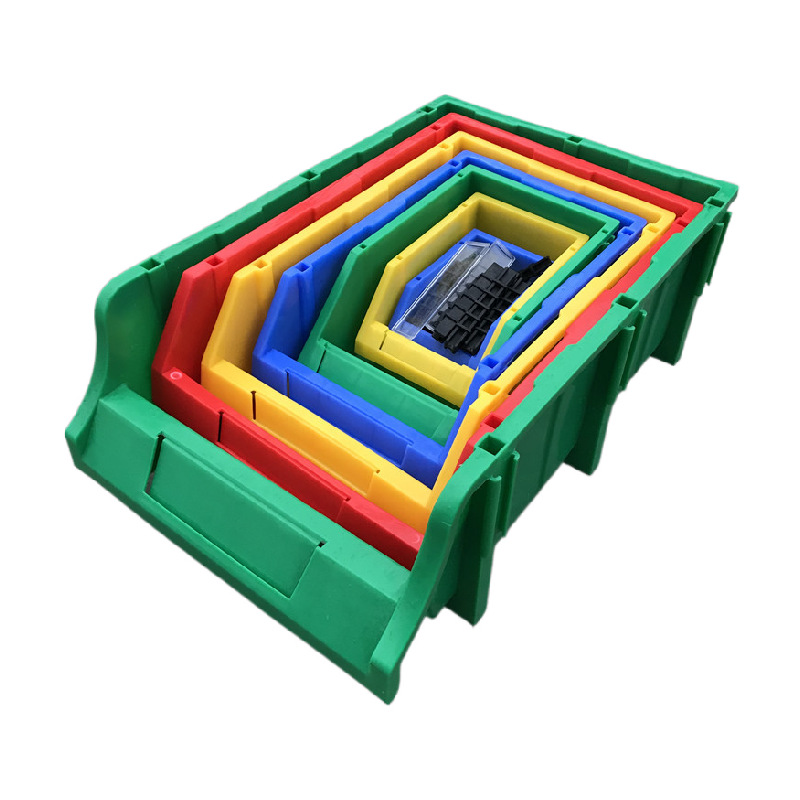 供应深圳广州电商货架盒 商品整理分类斜口零件盒