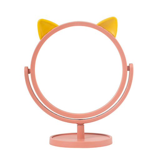 Desktop vanity mirror, dormitory internet celebrity ins vertical small mirror wholesale, home desktop round plastic vanity mirror