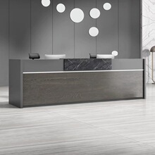 E0环保前台接待台公司酒店吧台柜简约现代超市电脑大气吧台桌