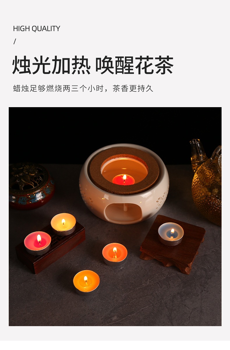 Smokeless Tealight Candles 4 Hour Burn Round White Wax for Tea Warming Aromatherapy and Ambiance 100 Pack overview