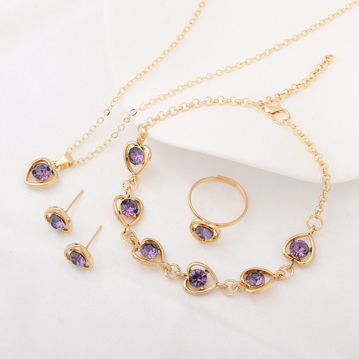 Accessory, earrings, jewelry, set, necklace, ring, European style, for import