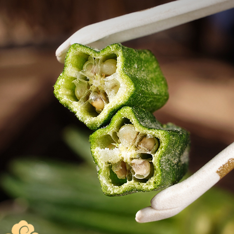 秋葵脆干即食蔬菜干脱水香菇脆非油炸冻干果蔬脆零食小吃休闲零食|undefined