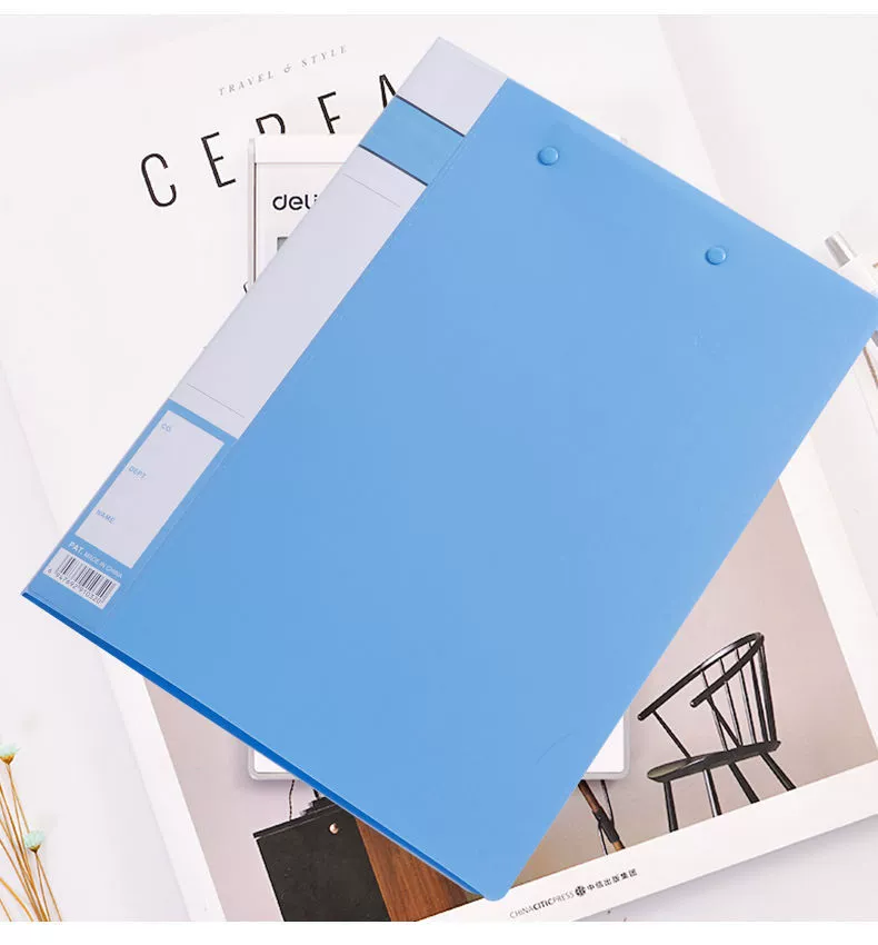 Папка A4 организовать папку канцелярские принадлежности Информация книга зажим питания PP пластик канцелярские принадлежности файл шина