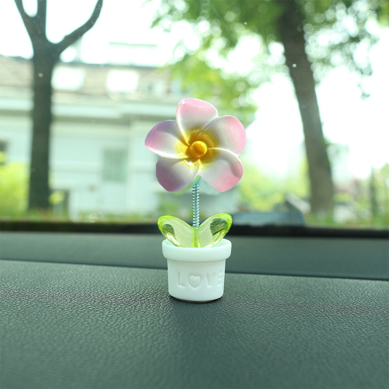 Flora creativa, huevo, adornos de automóvil, adornos de escritorio, adornos de flores lindos, adornos de resina, consola central del automóvil