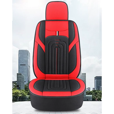 Excavator Seat Covers Made of Linen Material for Sany, Doosan, Caterpillar, Komatsu, Hitachi, Liu Gong, Xugong, Lingong, and Xinyuan Brands (Seat cushion, seat cover) - red-standard-edition-single-seat