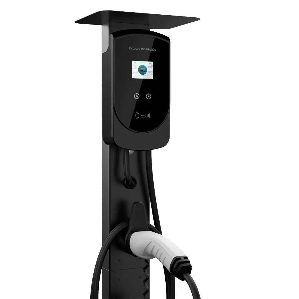 新能源电动汽车充电桩立柱充电站智能插座小区户外室外支架杆