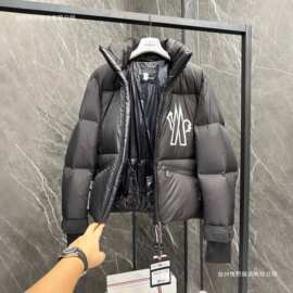 蒙家GrenobleVerdons男士短款羽绒夹克印花羽绒服时尚夹克外套