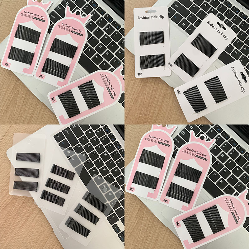 Basic Joker Black Clip No Paint Drop Barber Shop for Hair Clip Side Bangs Clip Side Clip Headwear