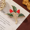 Metal brooch, fruit universal golden water, pin lapel pin, new collection, wholesale
