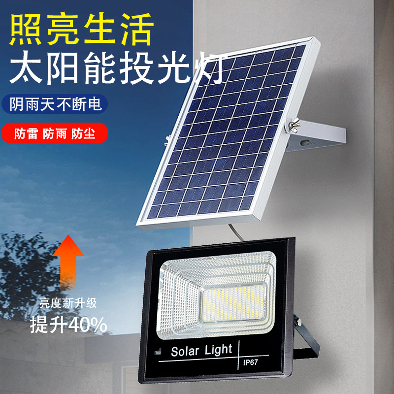 Lámpara solar Cornucopia de gran venta transfronteriza, luz de jardín exterior brillante e impermeable, reflector solar LED para el hogar