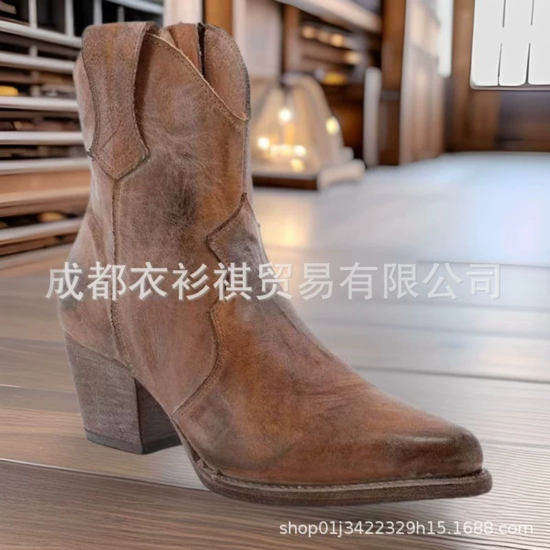 Независимая станция внешней торговли новая женская круглая голова национальные женские сапоги на молнии