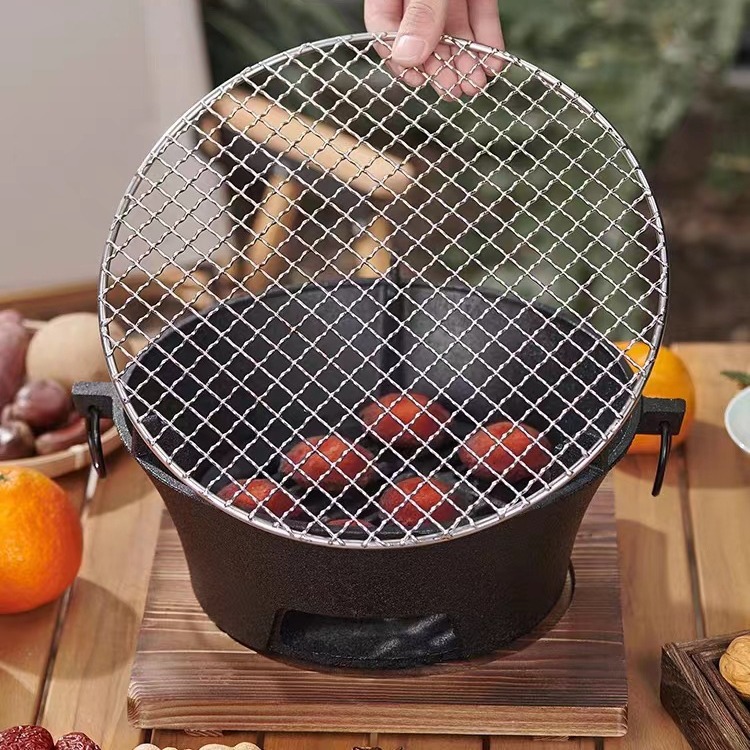 Estufa de barbacoa de hierro fundido estufa doméstica conjunto completo de carbón barbacoa estufa de té traje antiguo Estufa de hierro estufa de carbón