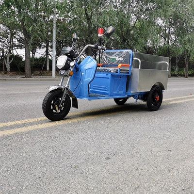 Cleaning Truck Semi-Enclosed Electric Three-Wheel Cleaning Truck Community Property Small Convenient New Energy Sanitation Truck Garbage Truck