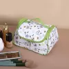 Green and White [Pacha Dog] Cosmetic Bag