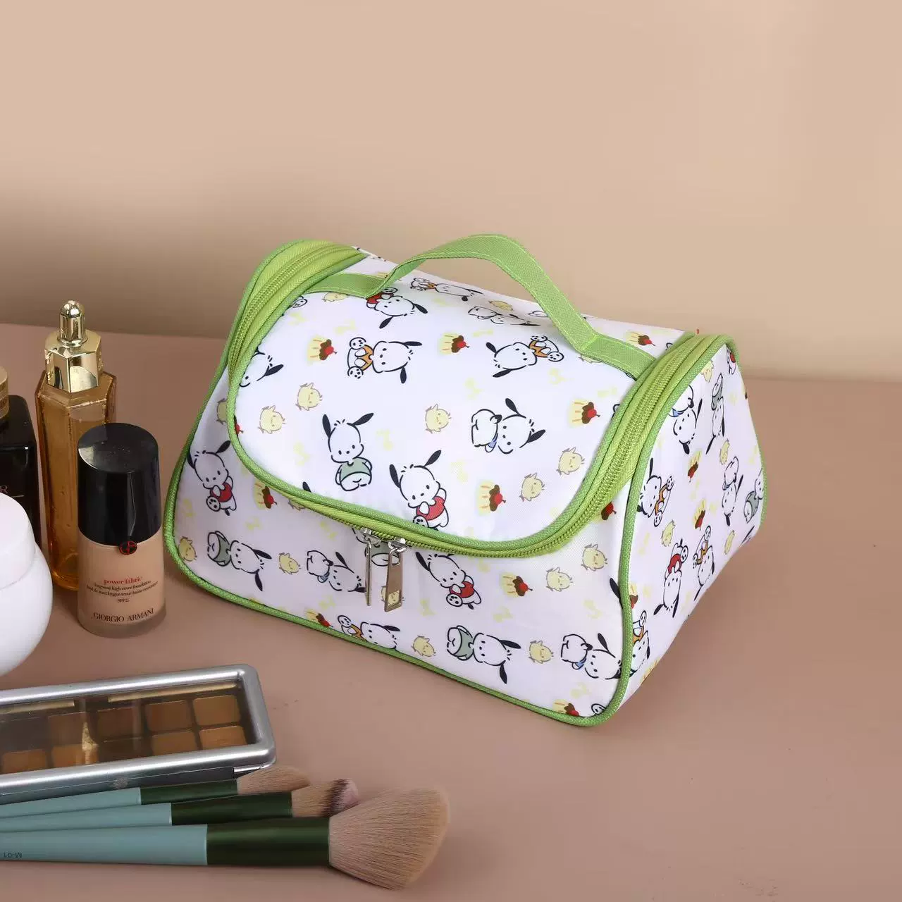 Sanrio, capacious cosmetic bag, high quality handheld storage system
