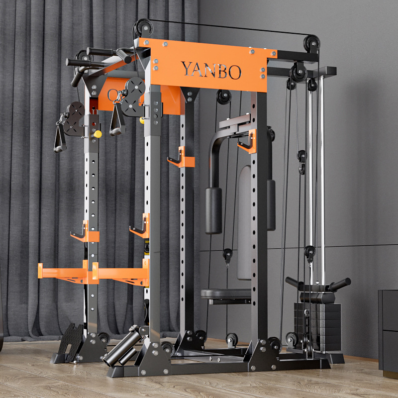 Hogar pájaro clip pecho pórtico integral Trainer marco libre Squat Press rack fitness equipo combinación