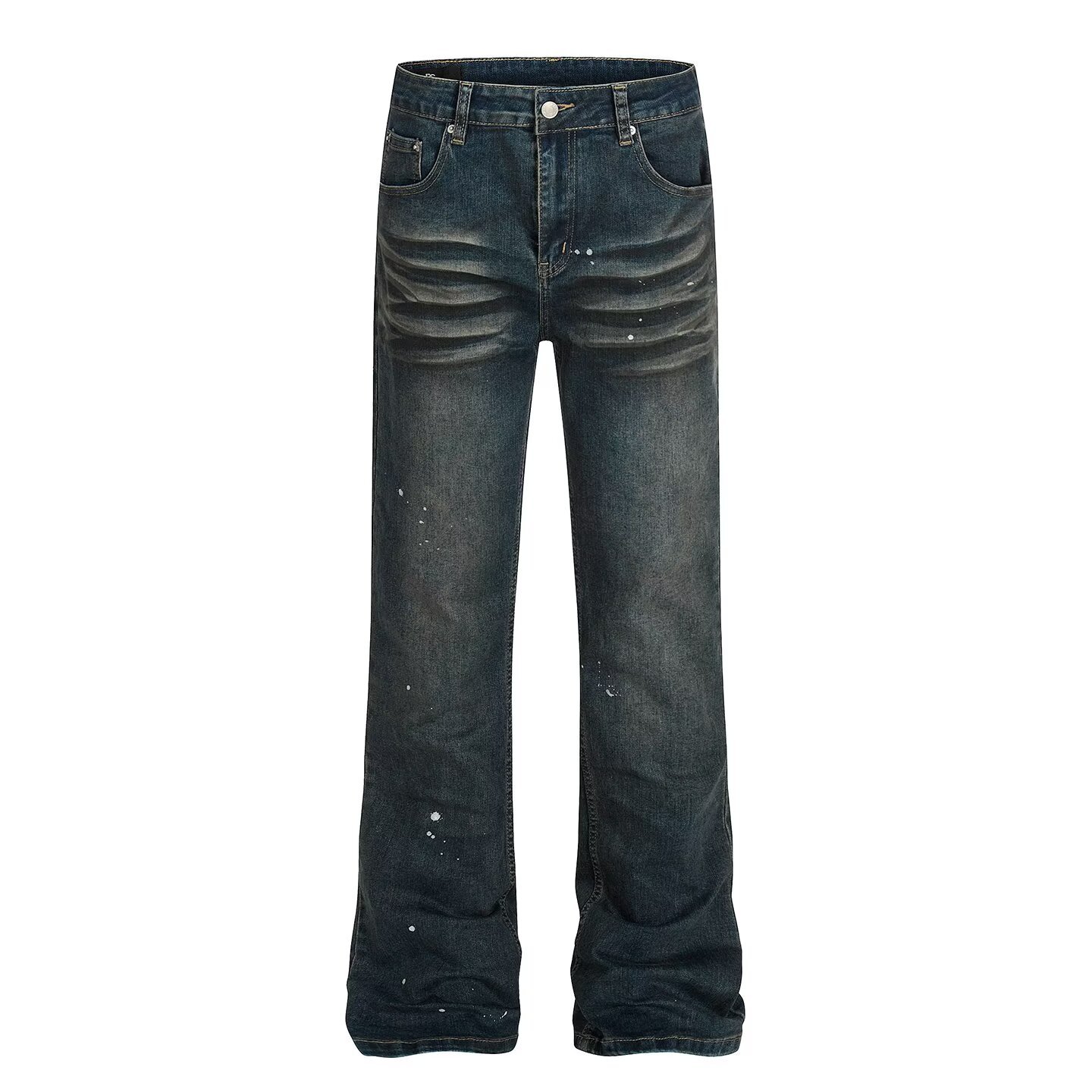New Spring/Autumn High Quality Stretch Men's Jeans Straight Leg Slim Fit Retro Versatile Fashion Jeans_mkmklike.com