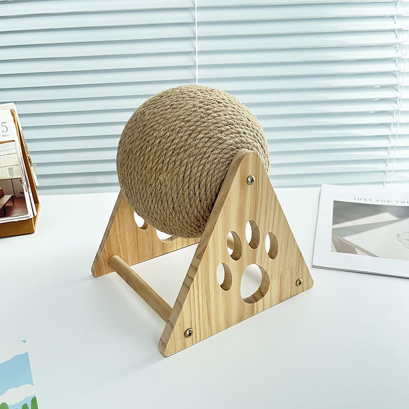 고양이 스크래치 보드 고양이 장난감 내마모성 나무 고양이 스크래치 공 황마 로프 고양이 공 고양이 클라이밍 프레임 내구성 고양이 스크래치 포스트 애완 동물 용품