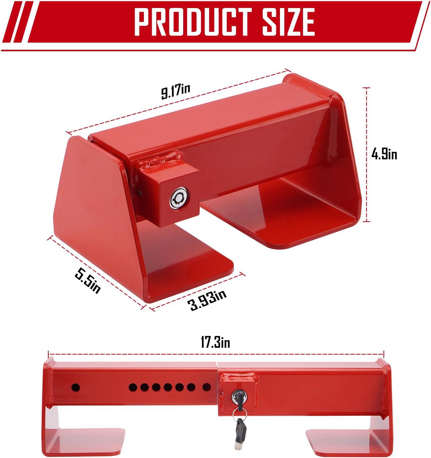Steel Heavy-Duty Cargo Container Padlock, Shipping Container Lock, Container Door Lock, Semi-Trailer Door Lock