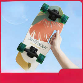 便携手提小鱼板成人通勤代步滑板儿童板初学者女生上班瑞隆无