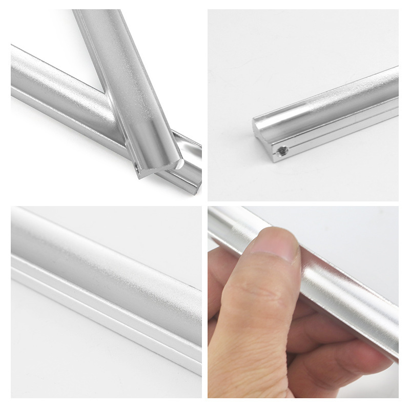 Aluminum alloy pull handle wardrobe handle, matte two-color one-piece bar-shaped space aluminum furniture drawer straight bar handle