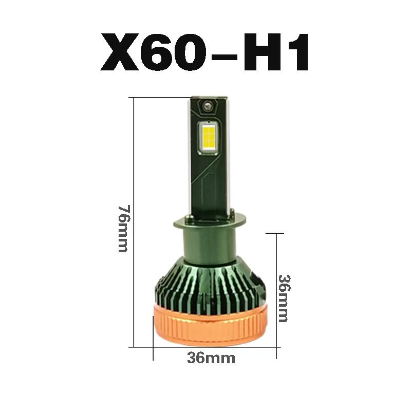 X60 integrado H4 decodificación rey LED faro de automóvil transformación de luz de enfoque de alto nivel H4
