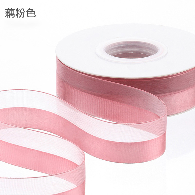 Huaxi medio satén medio satén de seda cinta floral empaque diy regalo cinta floral material de envoltura floral