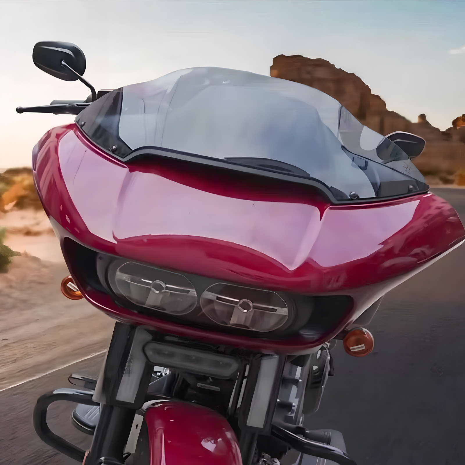 Suitable for Harley Road Glide Dual-Light Cvo Road Glide Front Windshield Panel Hood Front Inner Panel 15-24