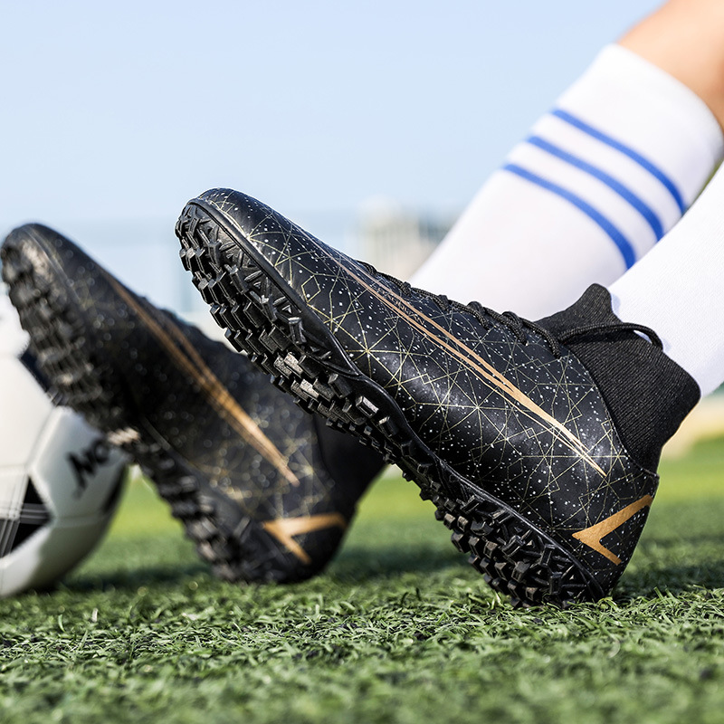 Scarpe da calcio transfrontaliere di grandi dimensioni da uomo S High Top Training Erba artificiale AG Spikes TF Unghie rotte Gioco di sport all'ingrosso_voghion.com