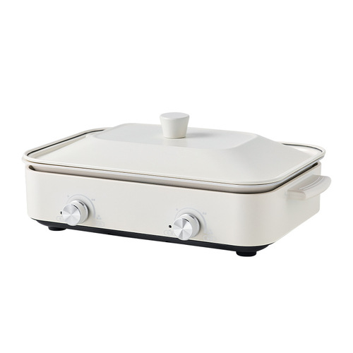 Olayks multifunctional cooking pot platter independent all-in-one pot barbecue meat steaming frying electric hot pot