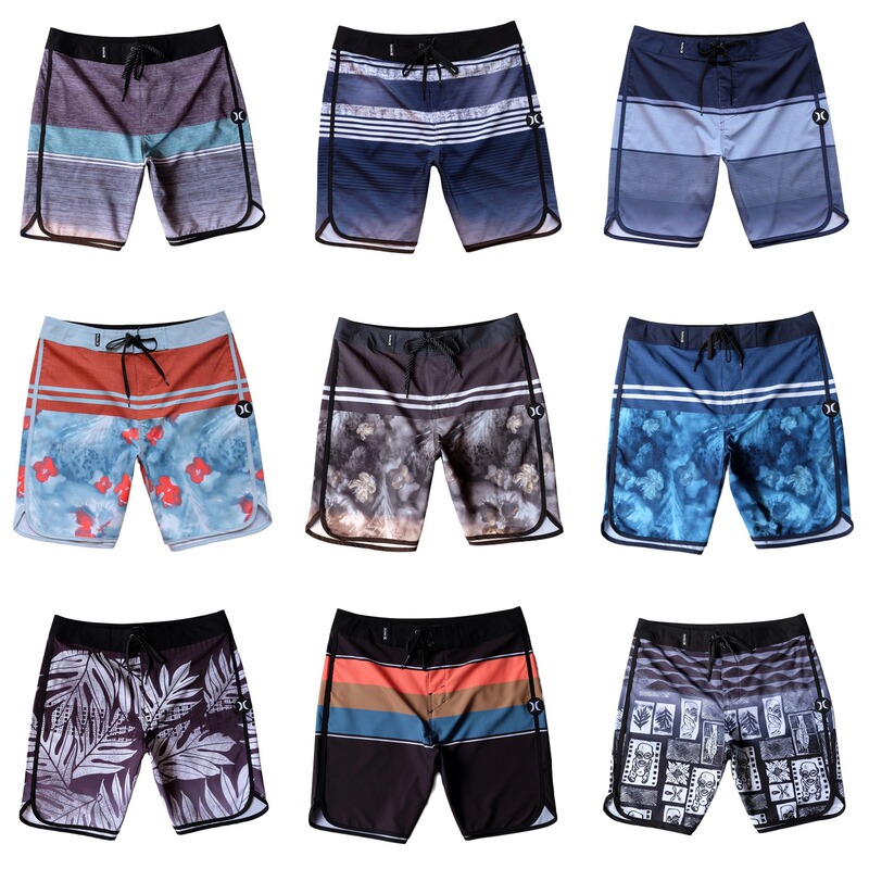 Hurley Beach Pants Summer Quick-drying Four-sided Elastic Waterproof Breathable Pants Cross-border Hot Surf Pants Hot Selling