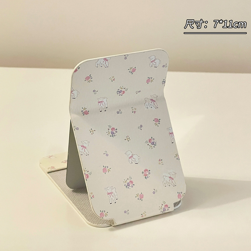 Espejo pequeño para niños Espejo de maquillaje Espejo plegable de escritorio Espejo encantador Espejo portátil Espejo de mano Espejo de dormitorio Espejo de vestuario