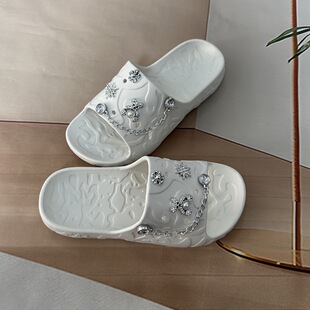 TEMU����}�¿���l Women's Slippers Ů��ɐۼ�ɫ�y����_��Ь