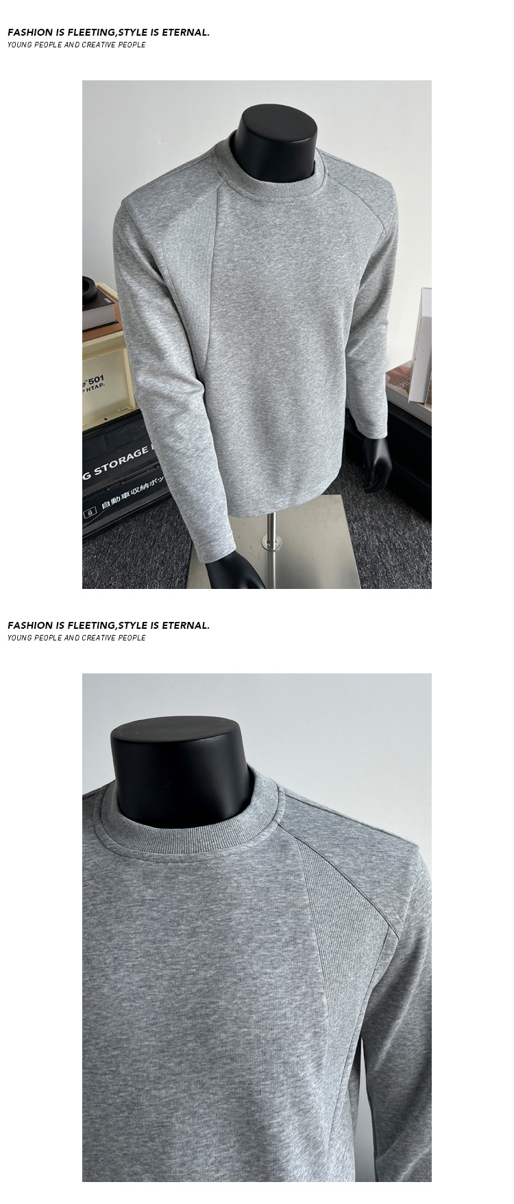 Mamba Cotton American Style Patchwork Long Sleeve T-shirt Men_voghion.com