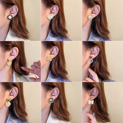 New pearl ear clip for women without pierced ears, high-end niche design, simple and versatile ear bone clip, temperament earrings wholesale