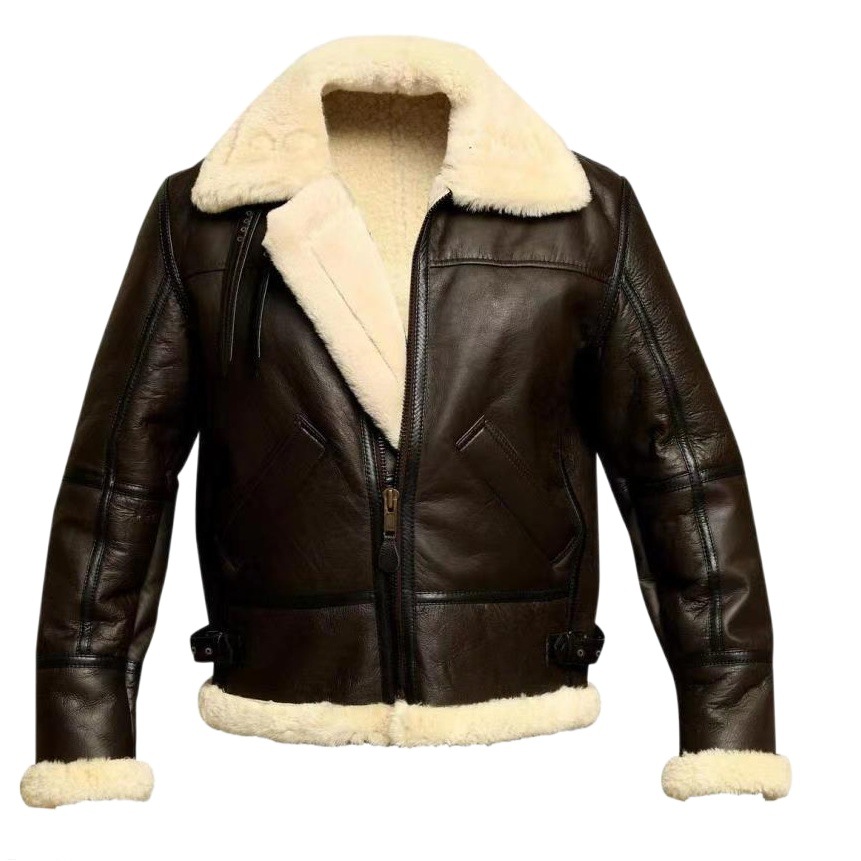 Independent Station Wish Amazon Thickeneded Heavy Craft Men's Fur One-Piece Outwear Long-Sleeved Fur Outwear 6629