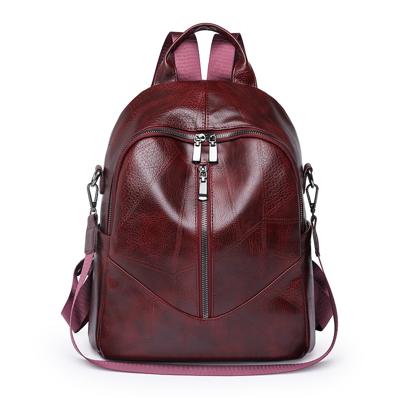 Fábrica al por mayor 2024 nueva moda europea y americana Mochila De mujer simple retro multifuncional mochila de doble uso bolso de mujer