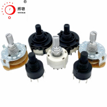宇润发品牌旋转波段开关RS16/17/20/25/26/28/30多路刀多档位开关