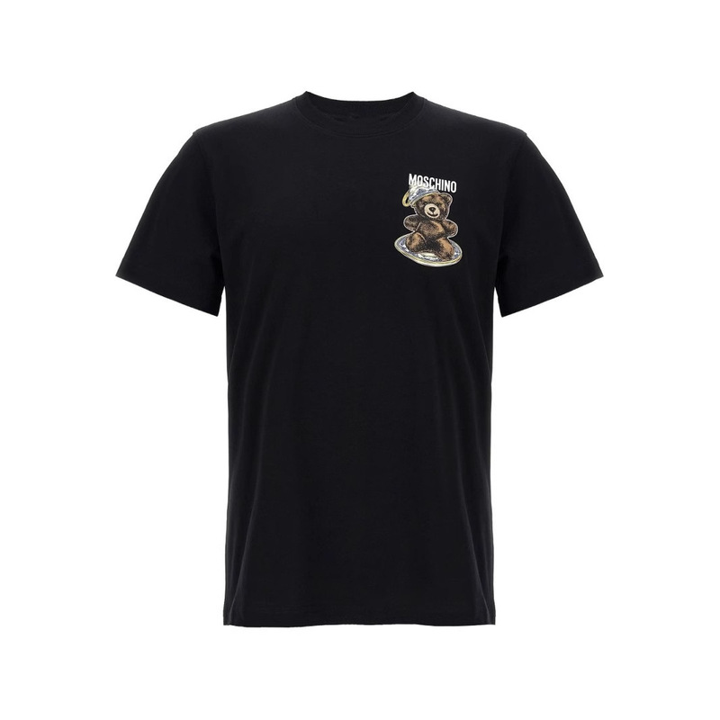 Summer 2026 new product: Solid color basic short-sleeve T-shirt, minimalist versatile round-neck casual top with teddy bear print Summer 2026 new product: Solid color basic short-sleeve T-shirt, minimalist versatile round-neck casual top with teddy bear print