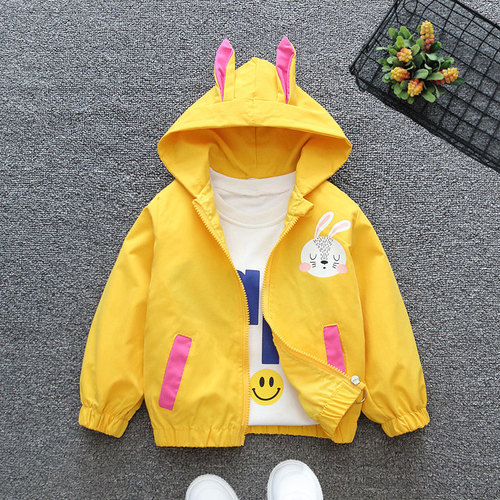 Girls' coats spring and autumn children's spring clothes 2024 new spring tops trendy Korean style children's spring baseball uniforms