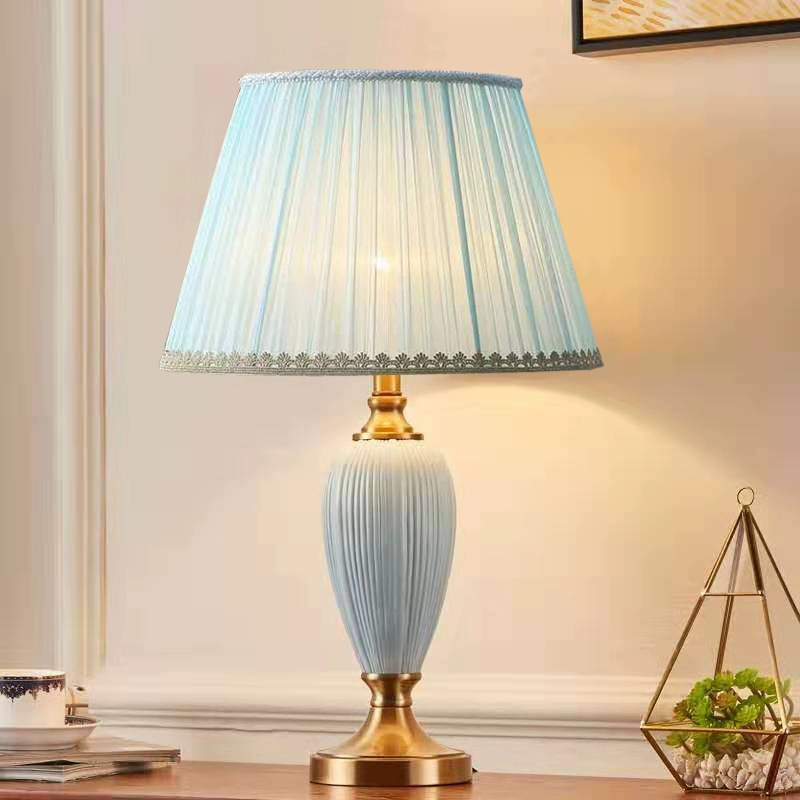 Table lamp for bed, touch lantern for living room, light luxury style