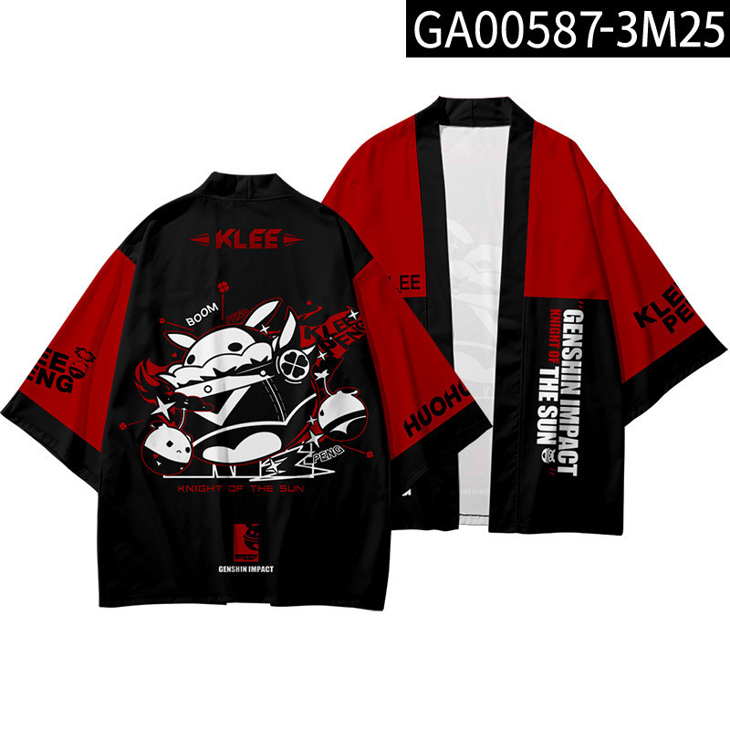 2024 verano anime cosplay dios original Genshin capa Riyue Keli cardigan kimono capa image 22