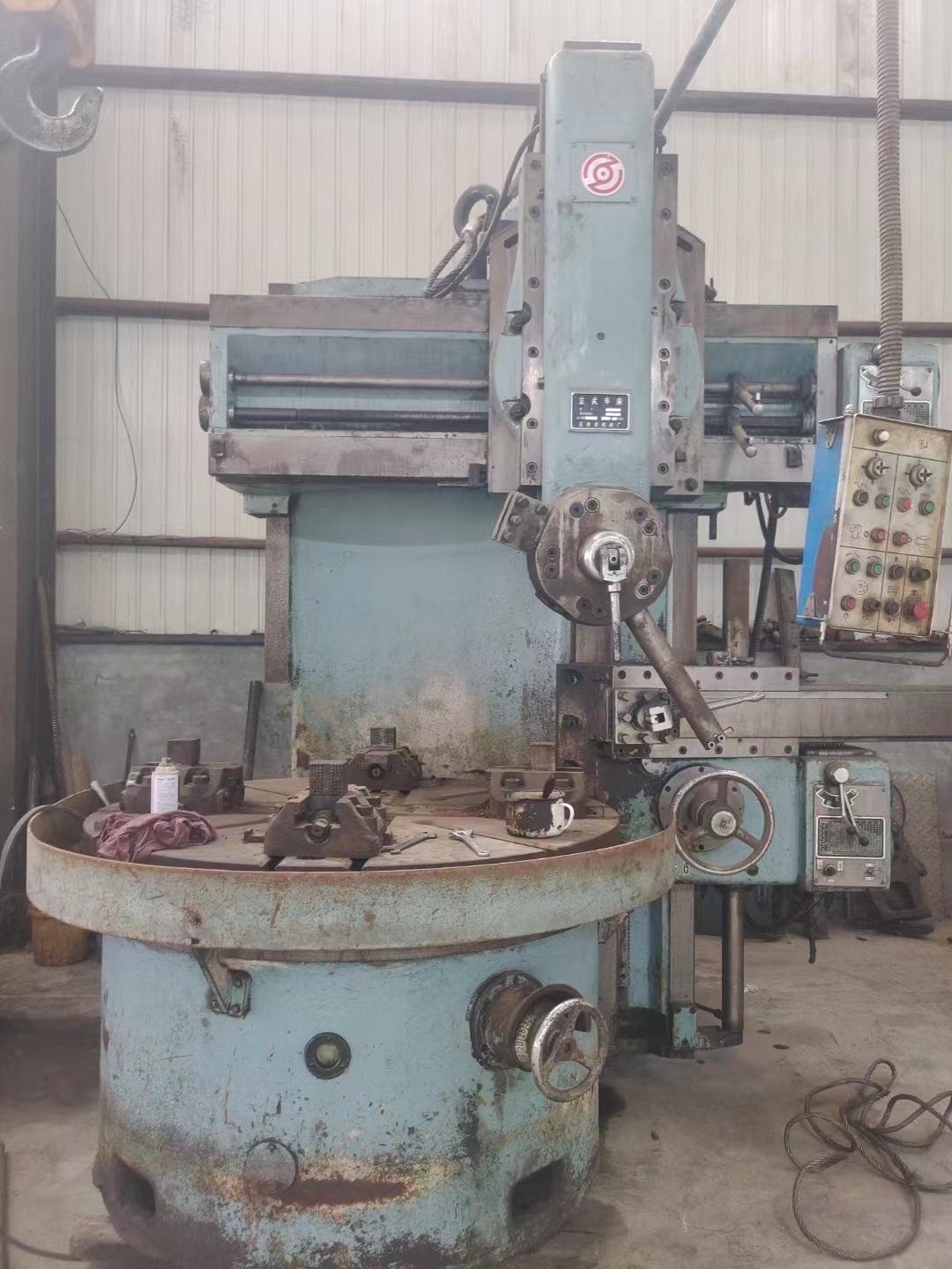 转让二手瓦房店C5116A立式车床车削直径1600