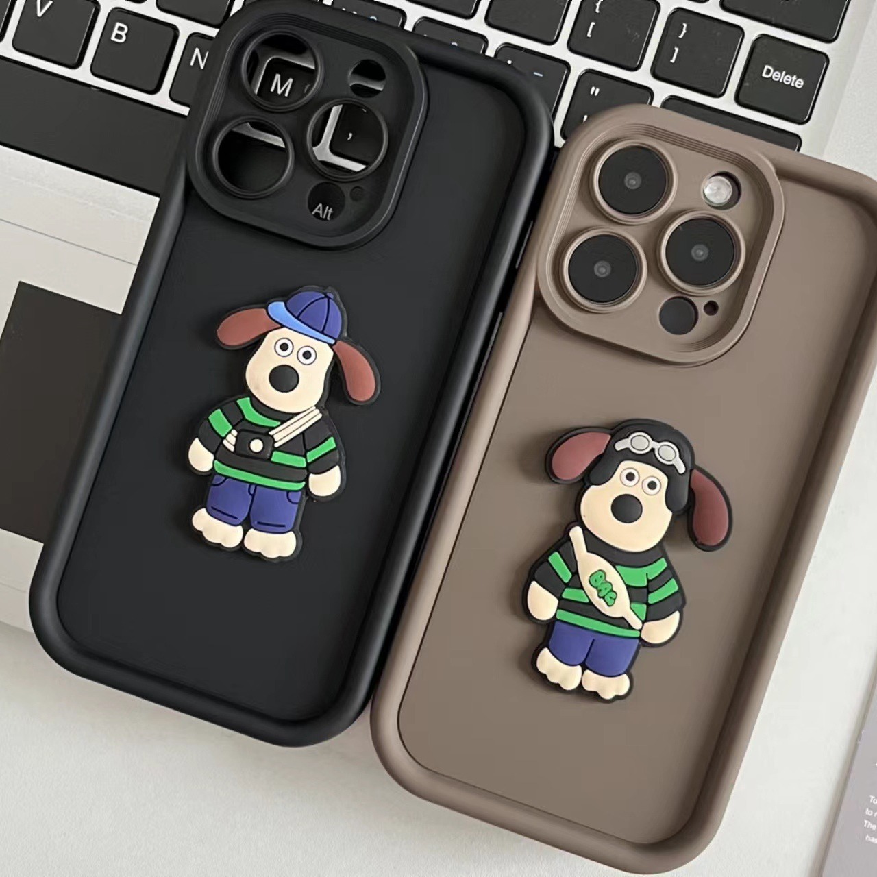 Japanese-Style Cartoon Backpack Dog Plush Patch Driver's License Cover Leader Dog Pvc Soft Glue Handmade DIY Accessories