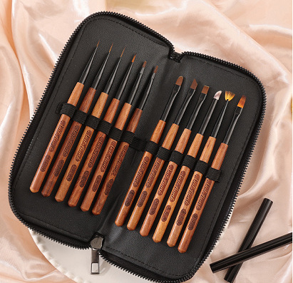 12-piece set + leather bag